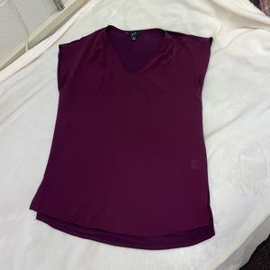 Maroon cap sleeve shirt